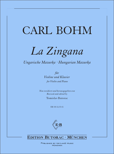Cover - Bohm, La Zingana - Ungarische Mazurka